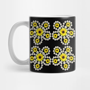 sunflowers daisies blossom floral daisy pattern Mug